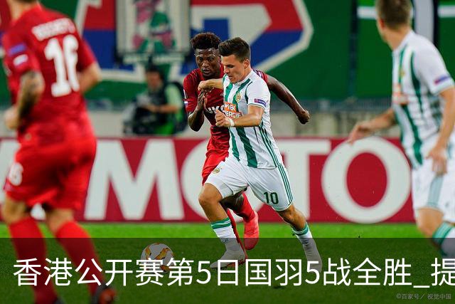 香港公开赛第5日国羽5战全胜 提前包揽混双冠亚军